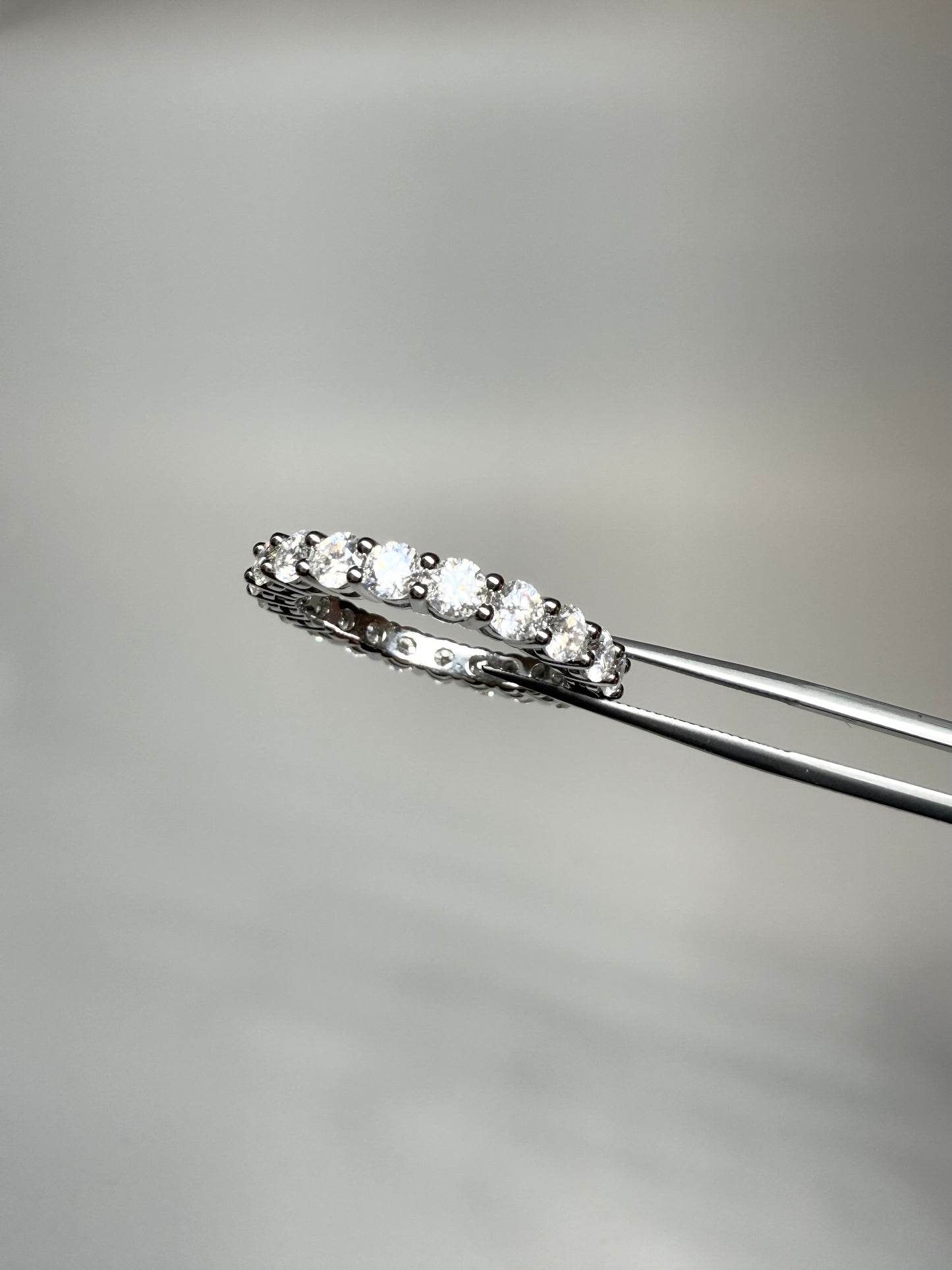 Round Brilliant Full Eternity Ring Wedding Band Anniversary Ring