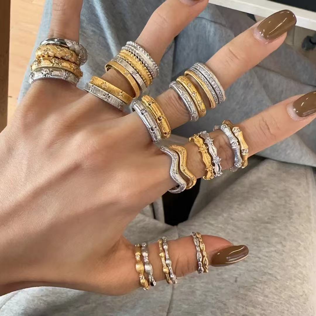 Vintage Style Rings Silver 925