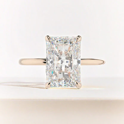 Silver Radiant-Cut Ring