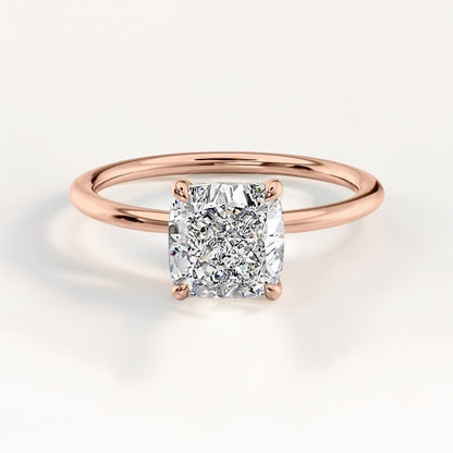 Silver Cushion-Cut Ring