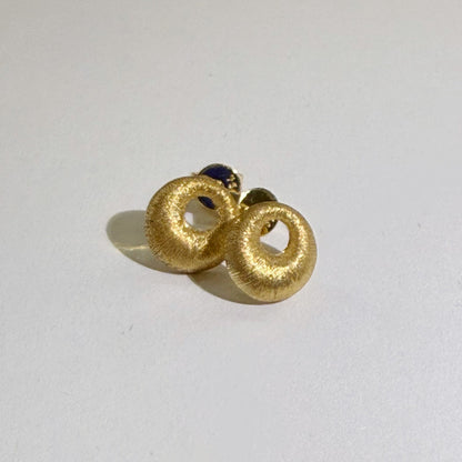 Vintage style unique designed round statement earrings stud earrings