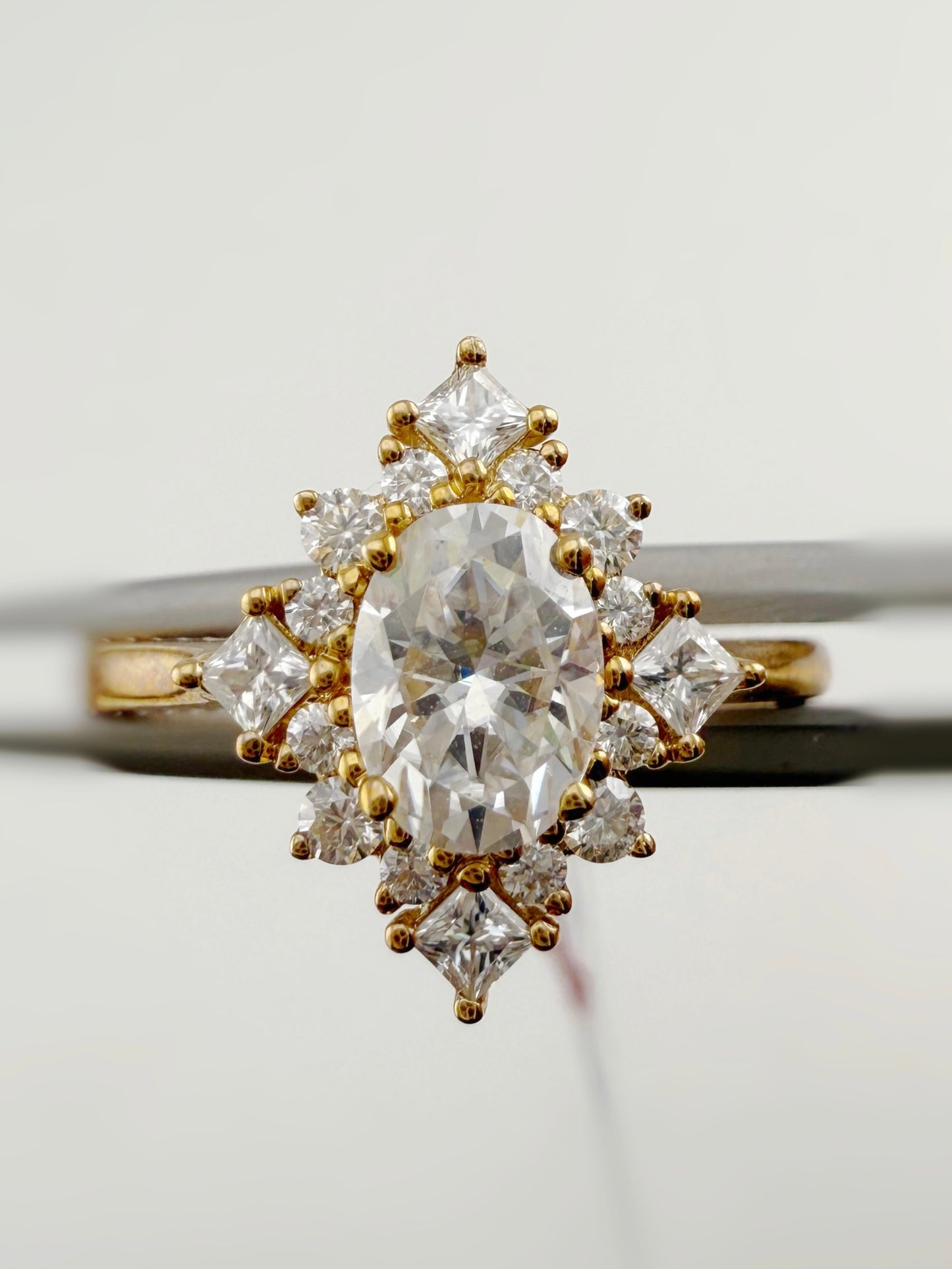 Unique design Oval-cut ring