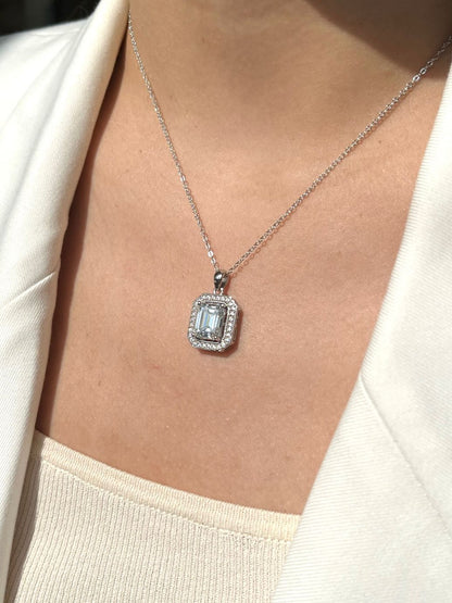 Emerald Pendant Necklace
