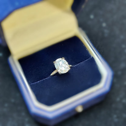 Silver Oval-Cut Ring