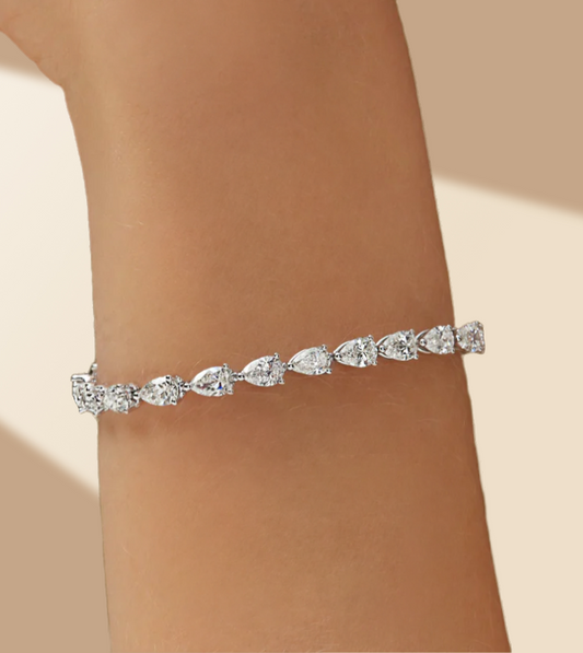 Pear-Cut Tennis Bracelet