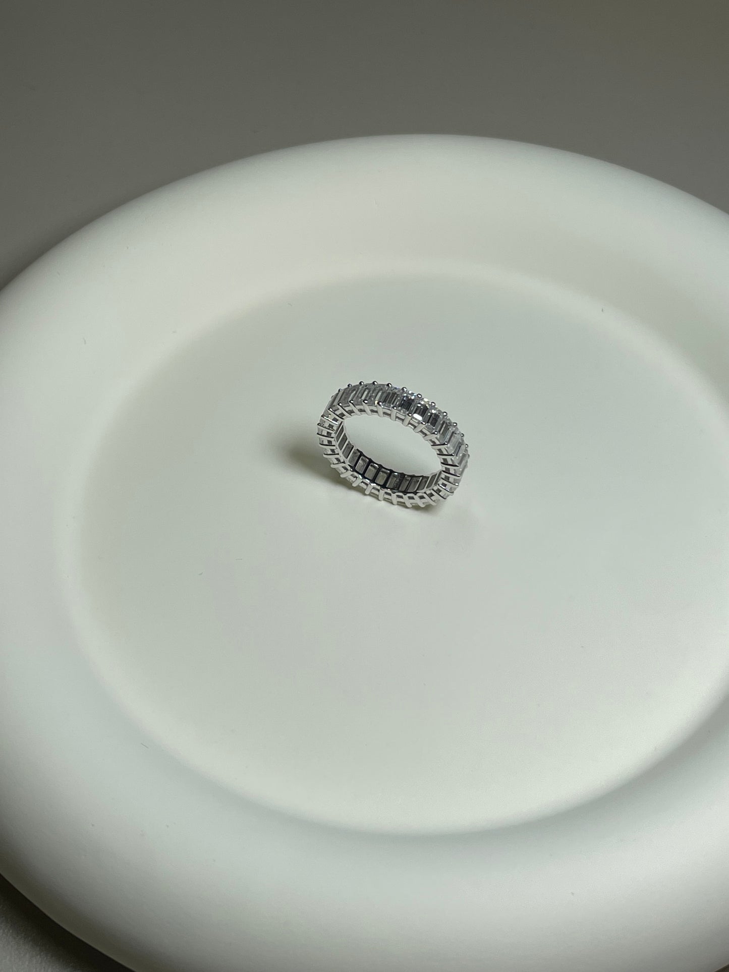Emerald-cut Full Eternity Ring Wedding Band Anniversary Ring