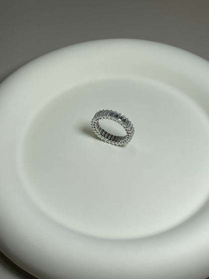 Emerald-cut Full Eternity Ring Wedding Band Anniversary Ring