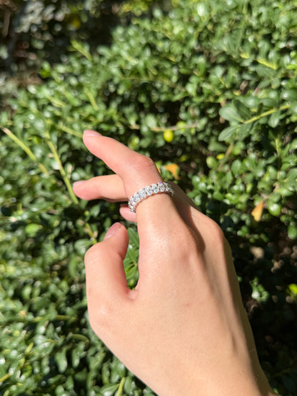 Oval-cut Full Eternity Ring Wedding Band Anniversary Ring