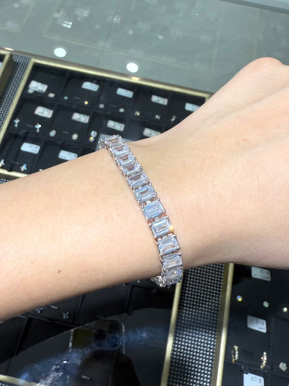 Emerald-Cut Tennis Bracelet 0.5ct