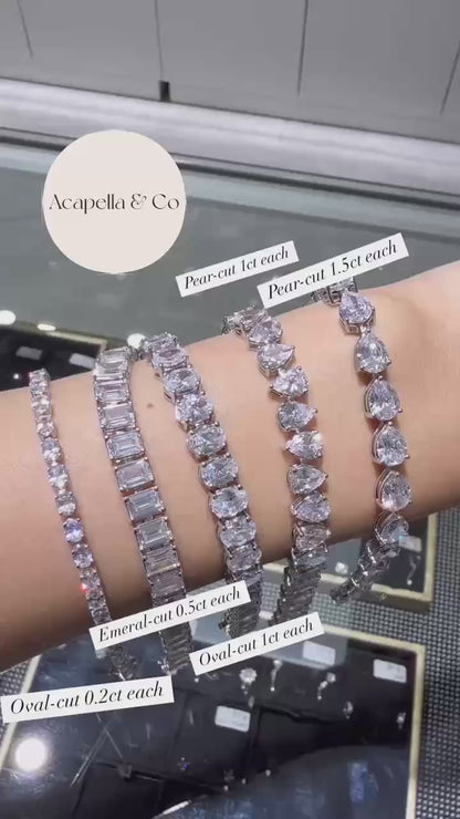 Pear-Cut Tennis Bracelet